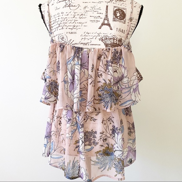 Summer off the shoulder top XL - Picture 2 of 5